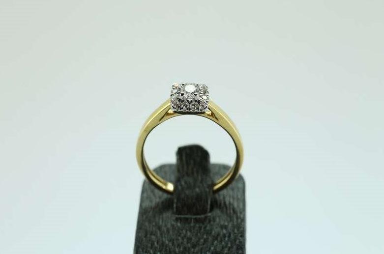 Bague or jaune et diamants
