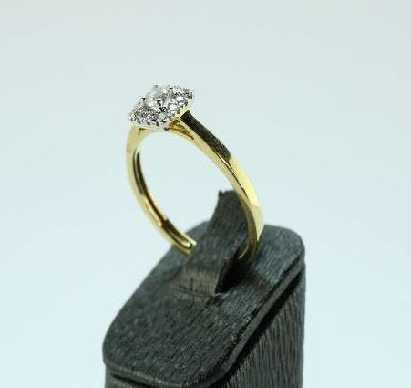 Bague or jaune et diamants