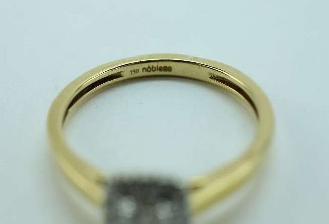 Bague or jaune et diamants
