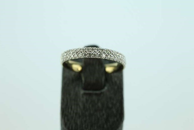 Bague or jaune et diamants
