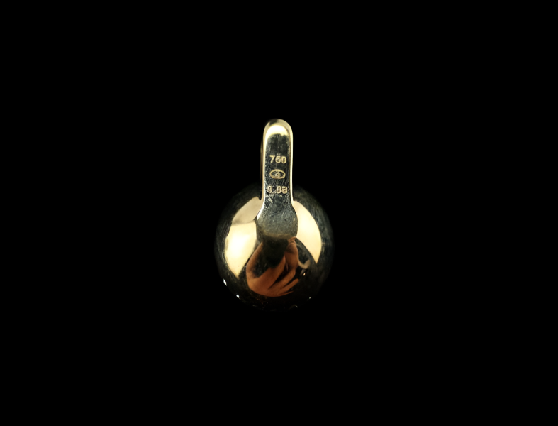 Pendentif or jaune et pierre
