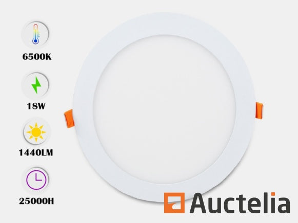 Panneau LED rond Venus (18W, 6500K)