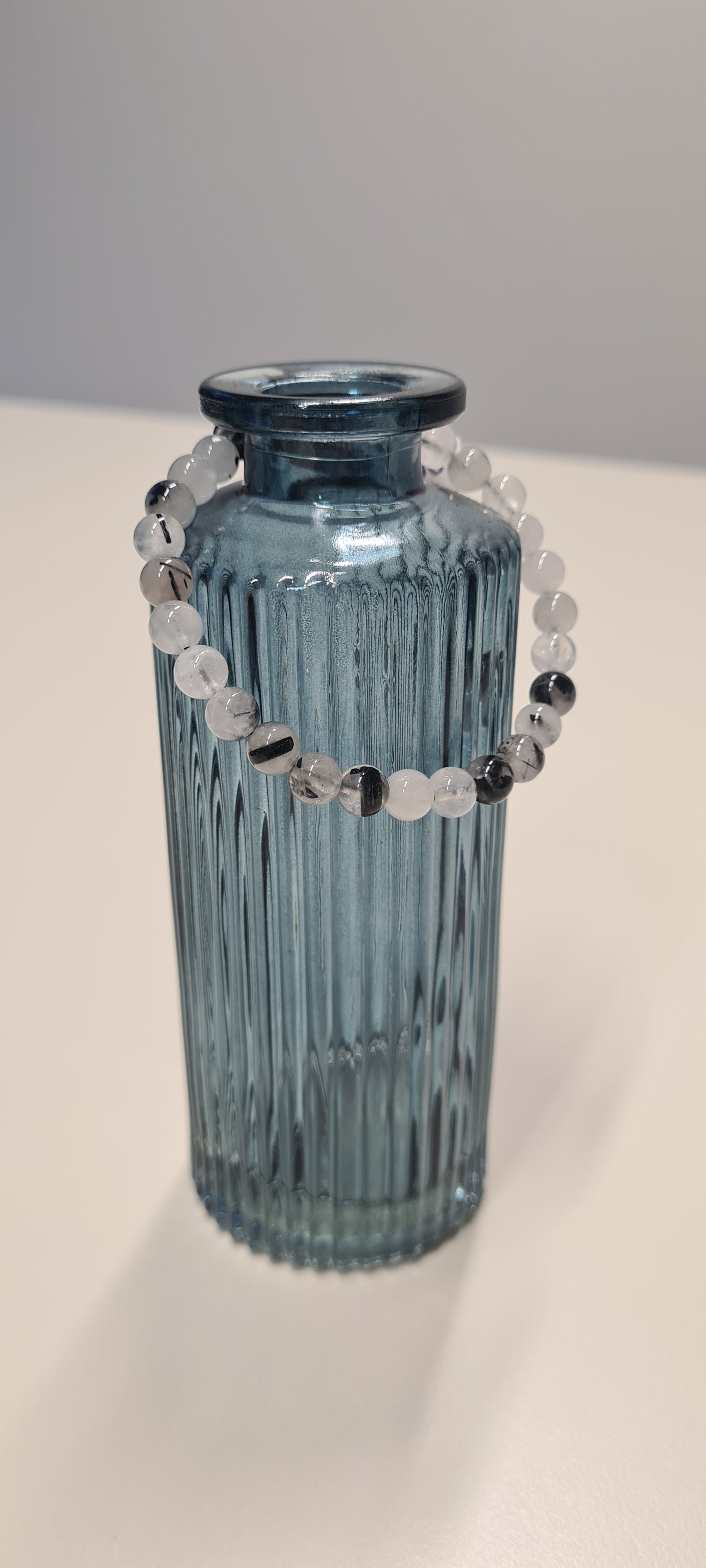 Bracelet Cristal de roche tourmaline