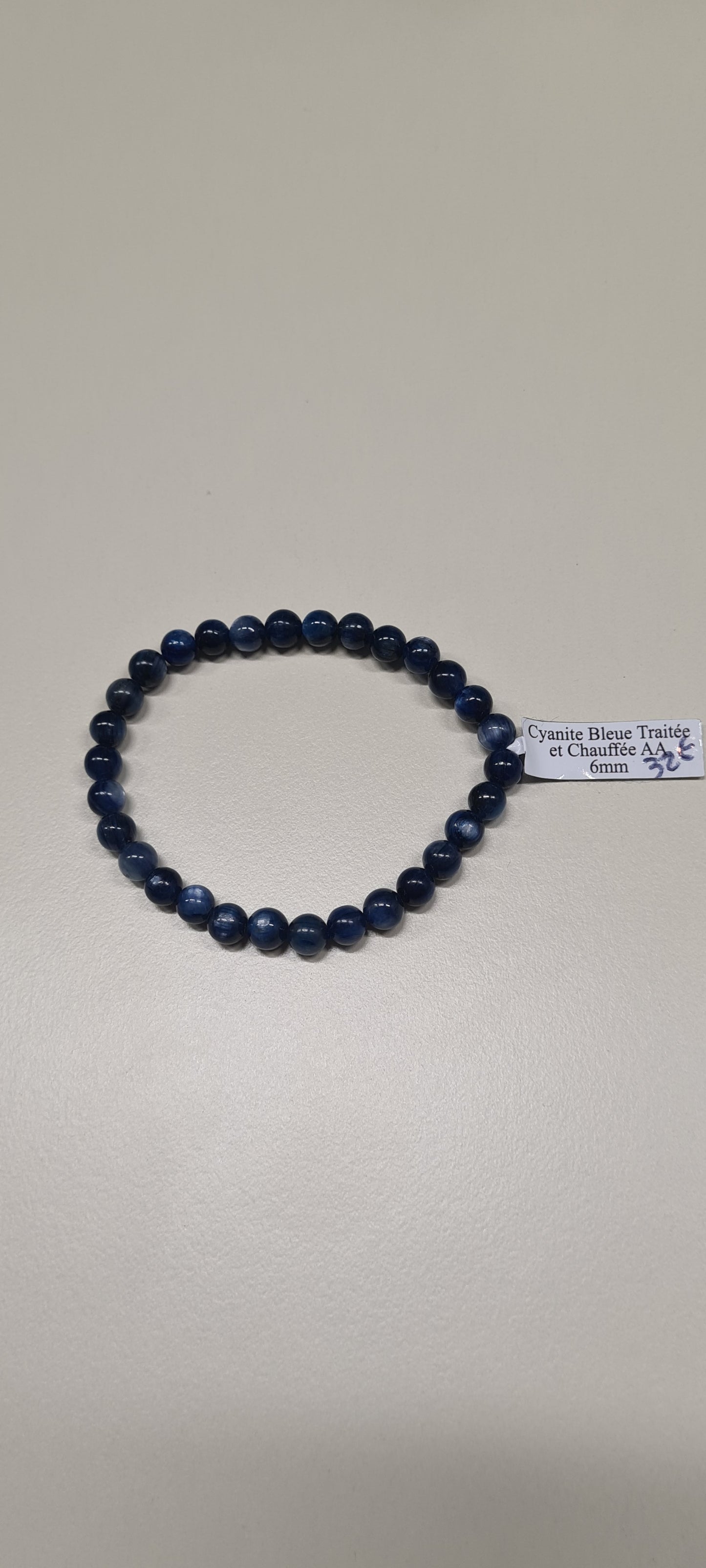 Bracelet Cyanite bleue traitée et chauffée
