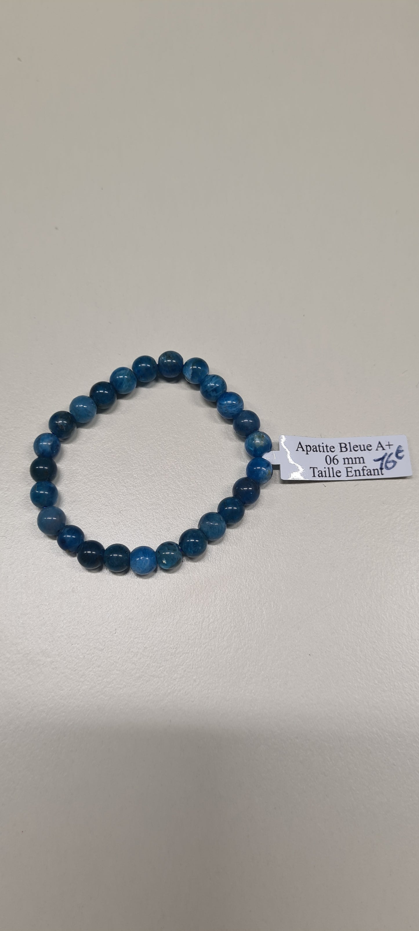 Bracelet Apatite bleue taille enfant