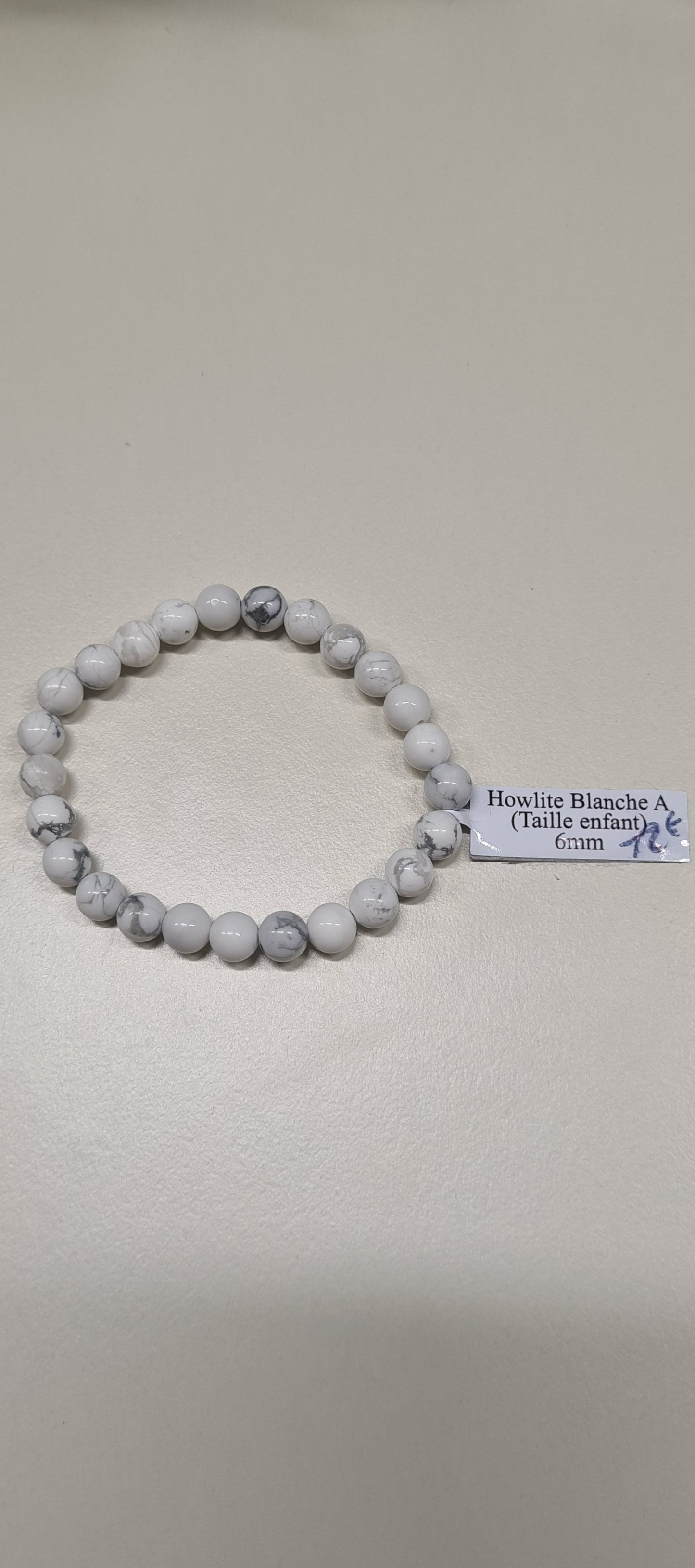 Bracelet Howlite Blanche taille enfant
