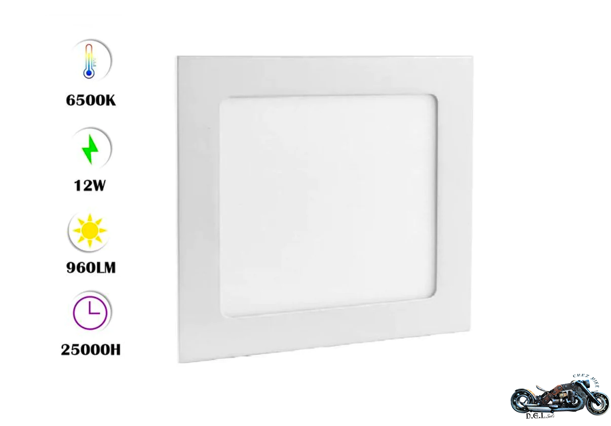 Panneau LED Carré Venus (12W, 6500K)