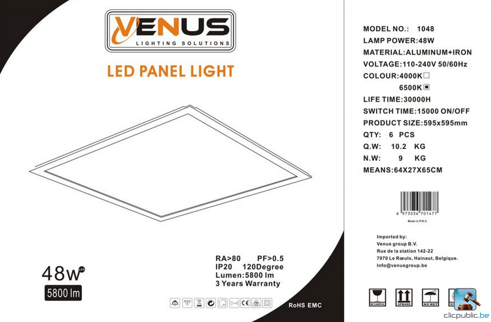 Panneau LED 60x60 Super Eco